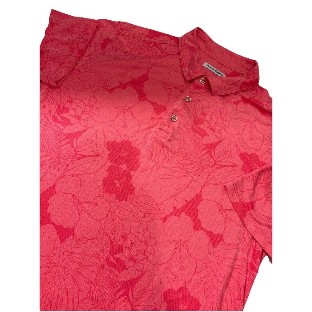 Tommy Bahama Men's Kohala Peak Pink Floral Polo Golf Men's XXL